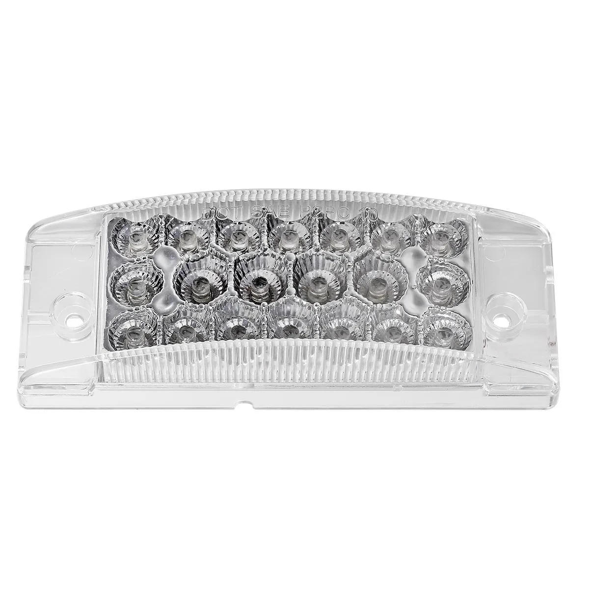 Partsam Pair 6inch Amber Side Front Marker Light Turn Signal Light High Low Brightness Sealed, 20 Diodes, Trailer Clearance and led marker lights, 6x2 Rectangular Rectangle led lights, 3 Wires