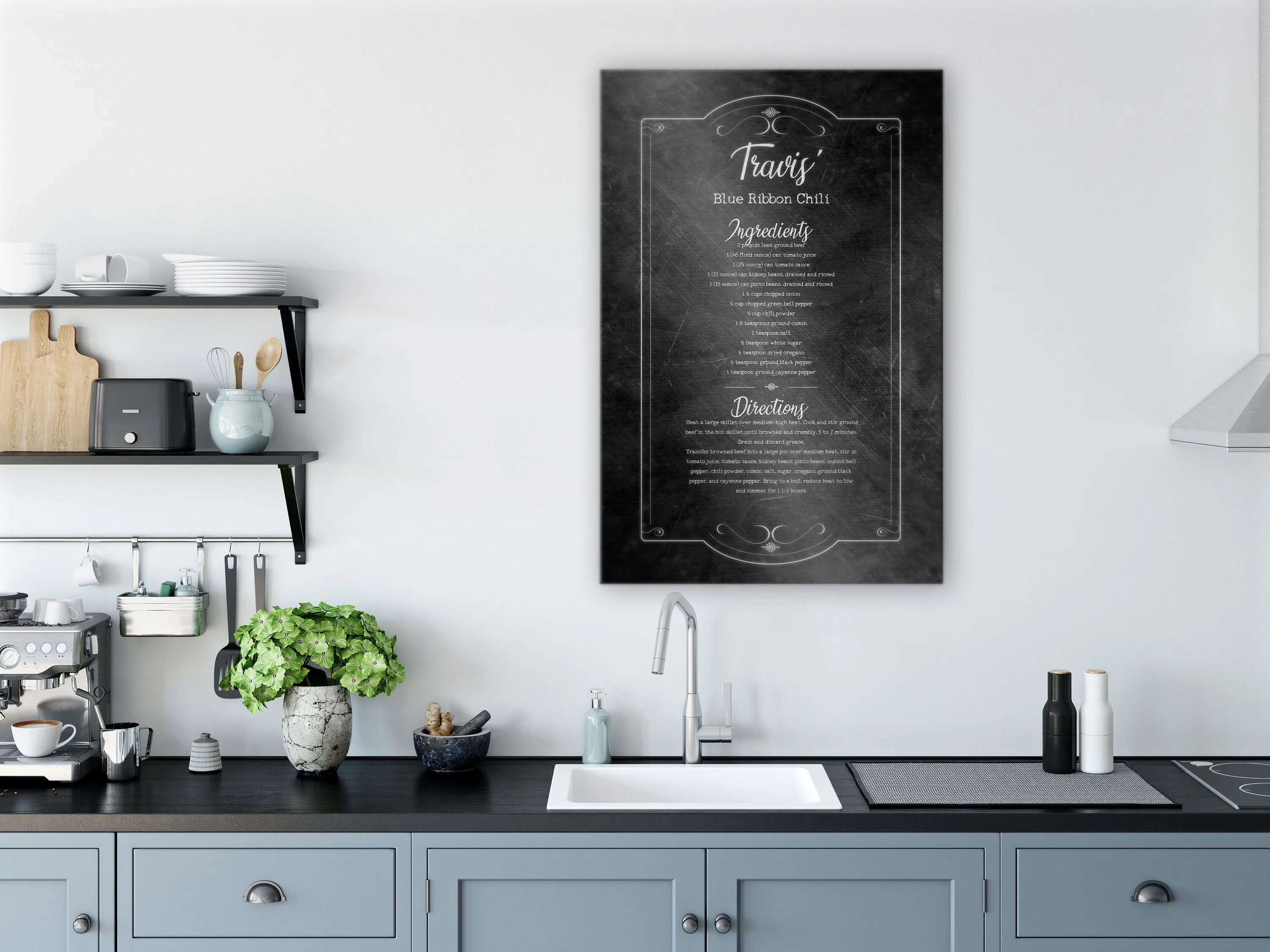 Personalized Handwritten Recipe Plaque