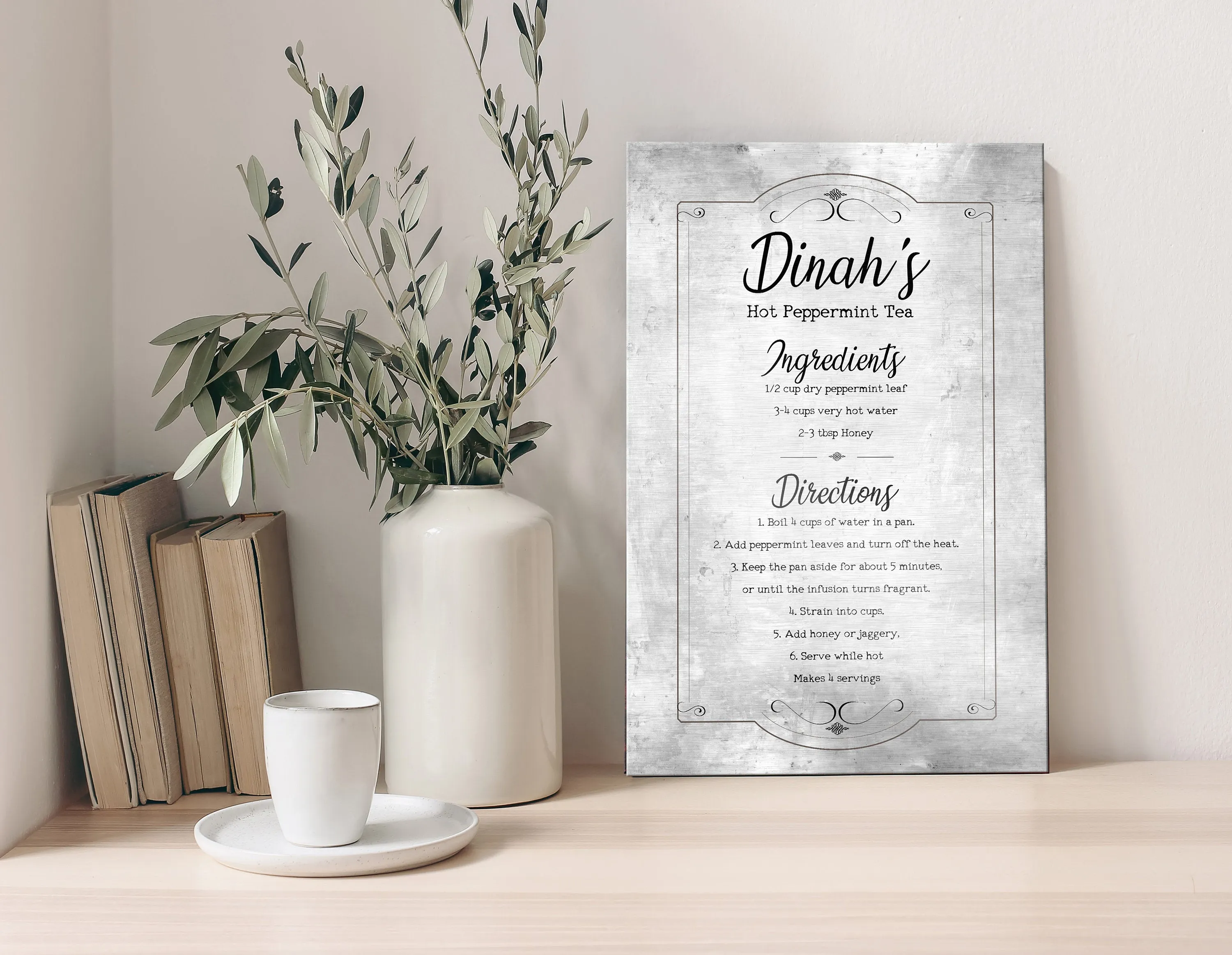 Personalized Handwritten Recipe Plaque