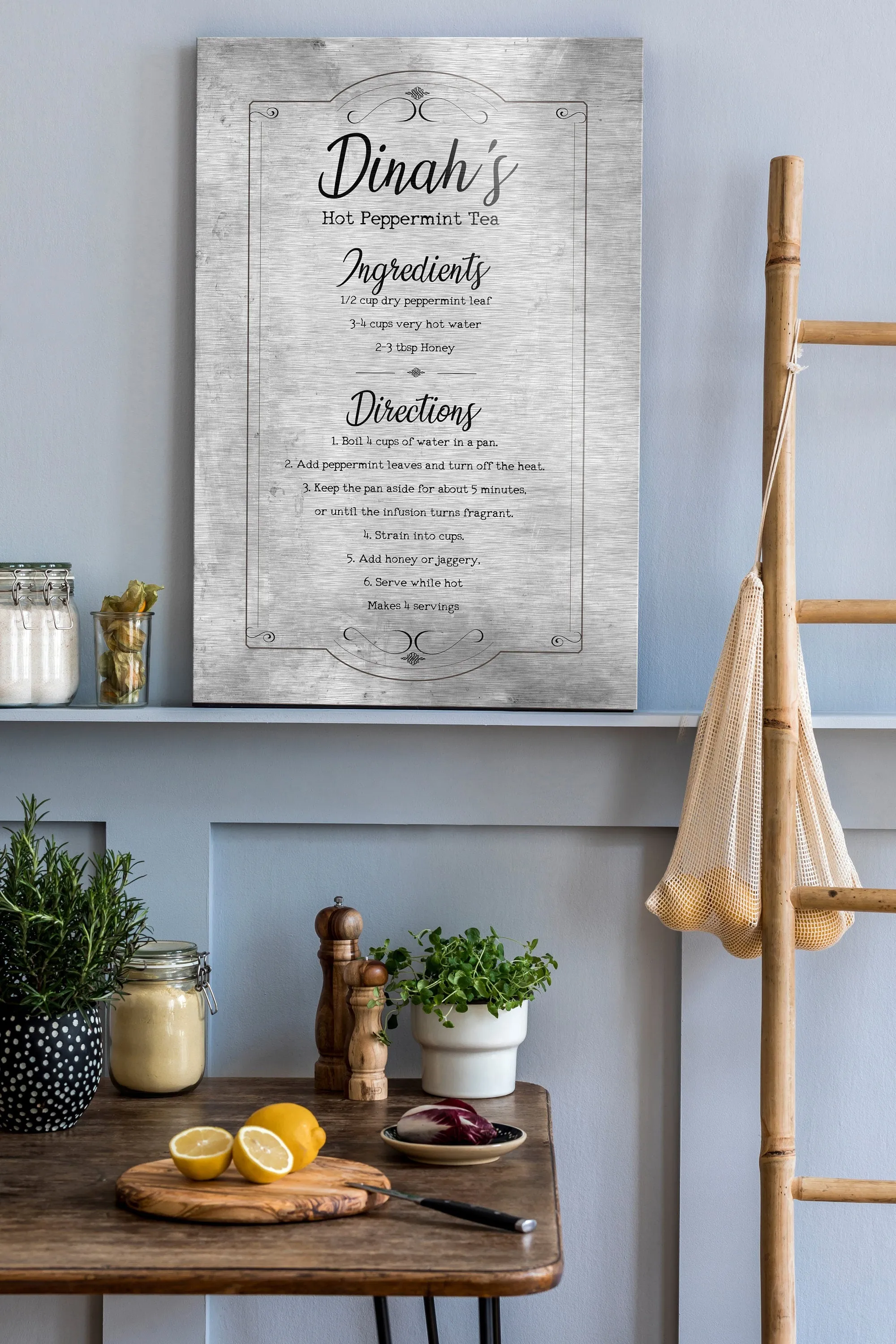 Personalized Handwritten Recipe Plaque