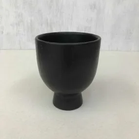 Planter For Living Room | Longpi Black Stone Pottery | Smart Home Decor | 15"