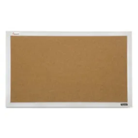 QUARTET CUBICLE CORK BOARD, 21 1-2 X 32, ALUMINUM FRAME, 1 EACH