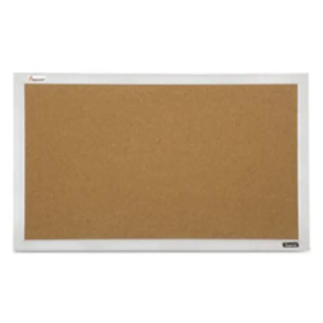 QUARTET CUBICLE CORK BOARD, 21 1-2 X 32, ALUMINUM FRAME, 1 EACH