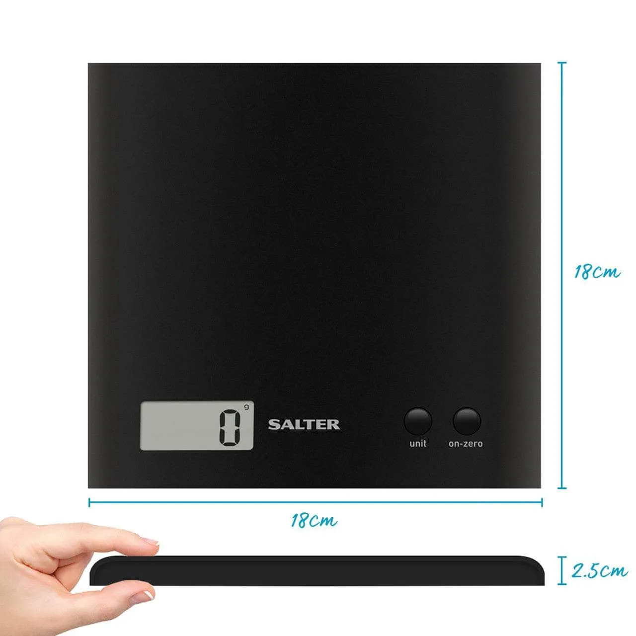 Salter ARC Digital Kitchen Scale - Black