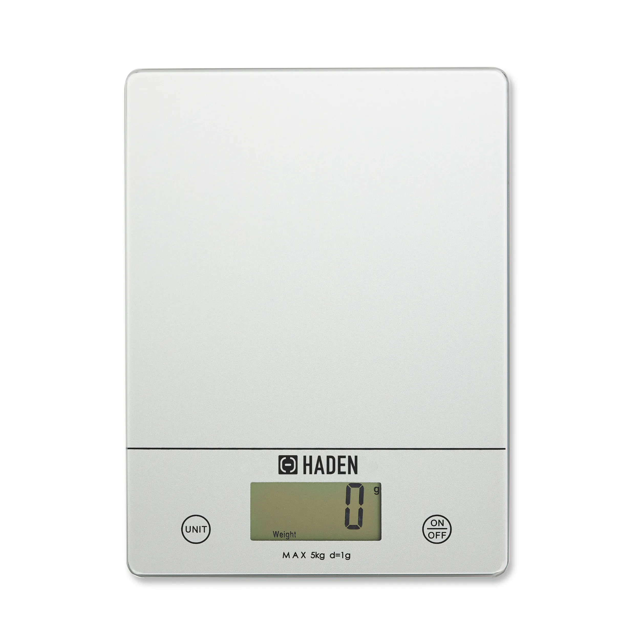 Silver Digital 5kg Slim Line Kitchen Scales