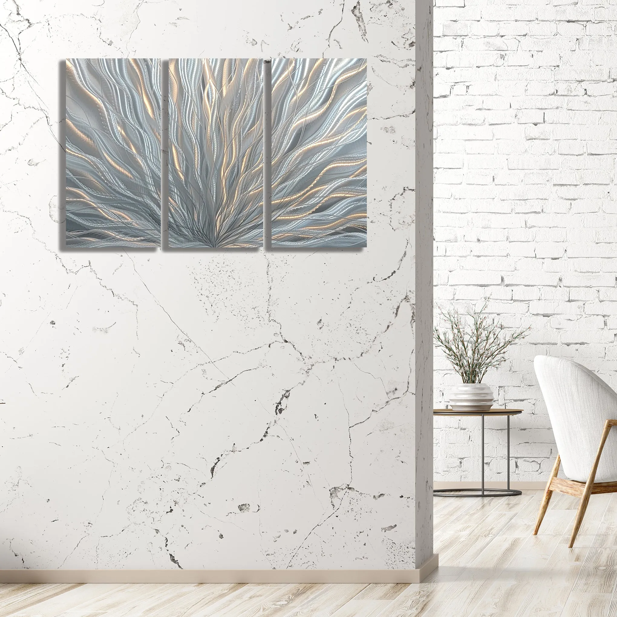 Silver Plumage Triptych