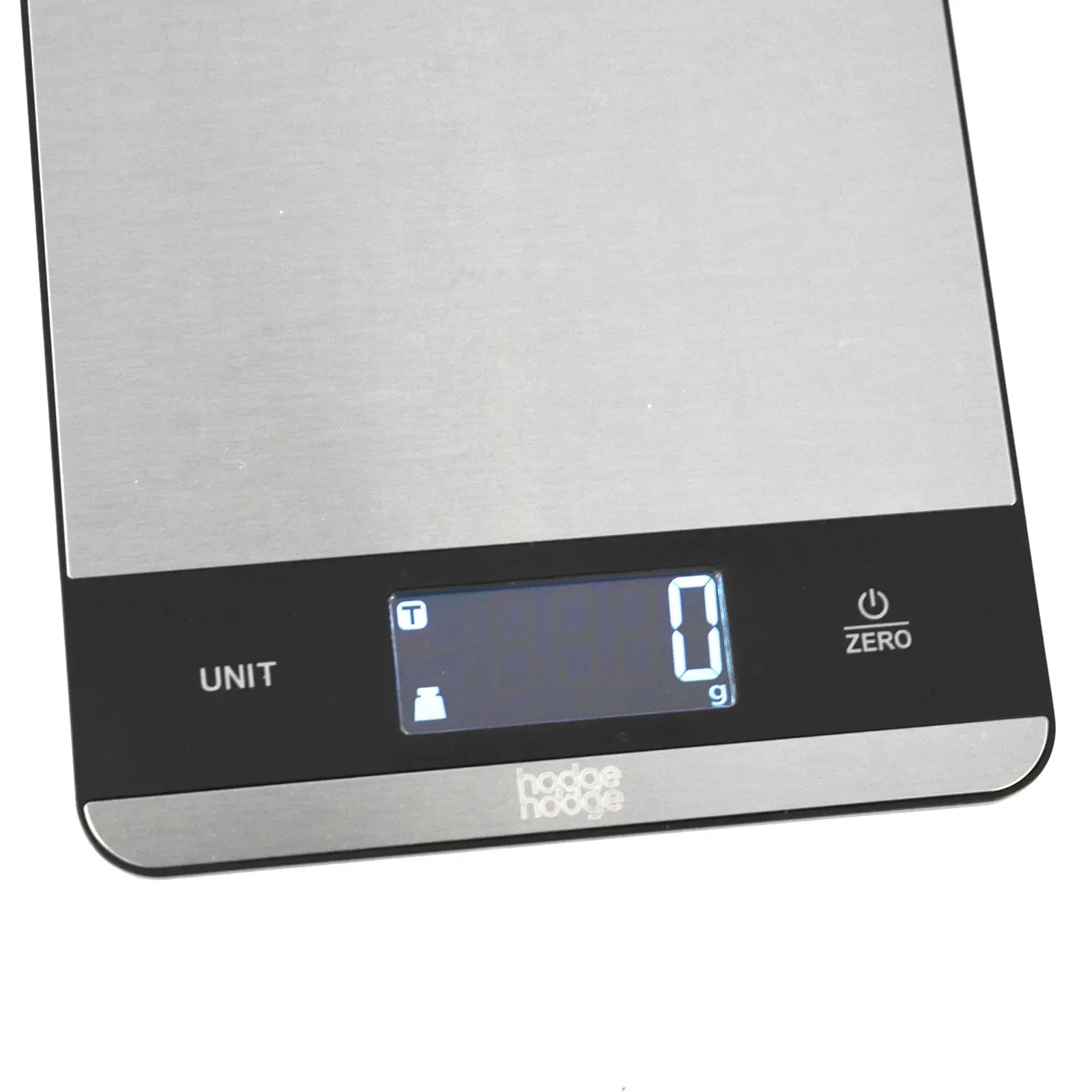 Slim Electronic Kitchen Scales Compact Stainless Steel Black