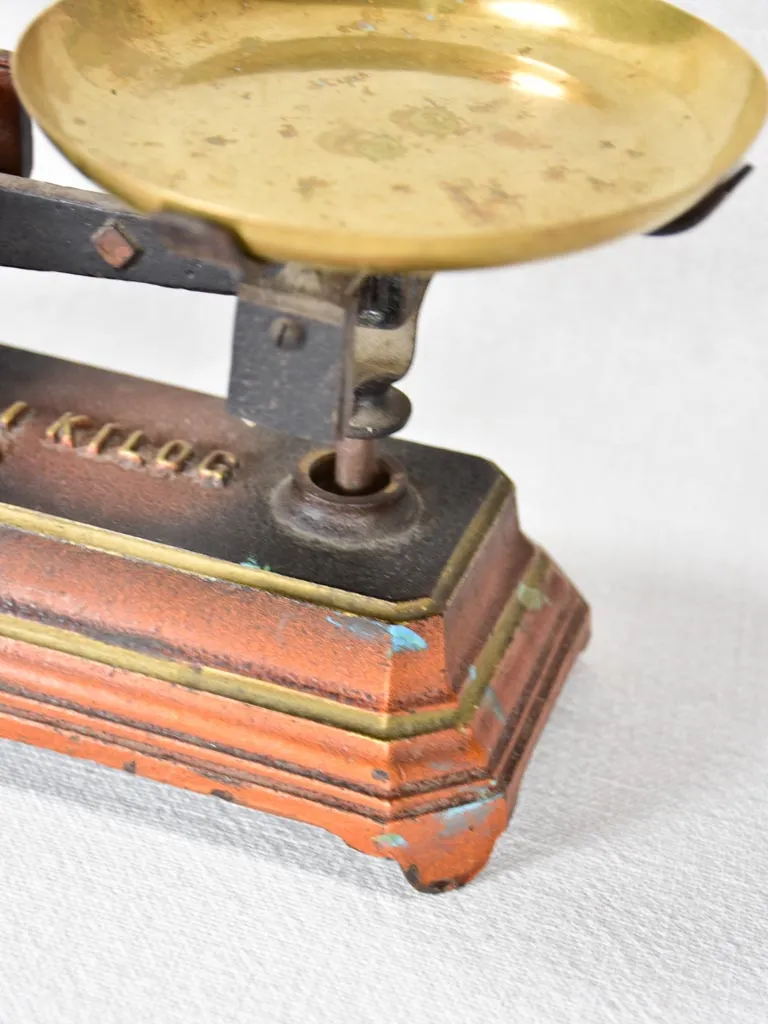 Small antique French kitchen scales