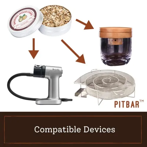 Smoking Wood Chips 1oz X 6 Cocktail Smoker Whiskey Smoker Infuser Kit