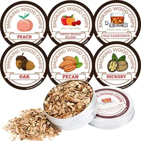 Smoking Wood Chips 1oz X 6 Cocktail Smoker Whiskey Smoker Infuser Kit