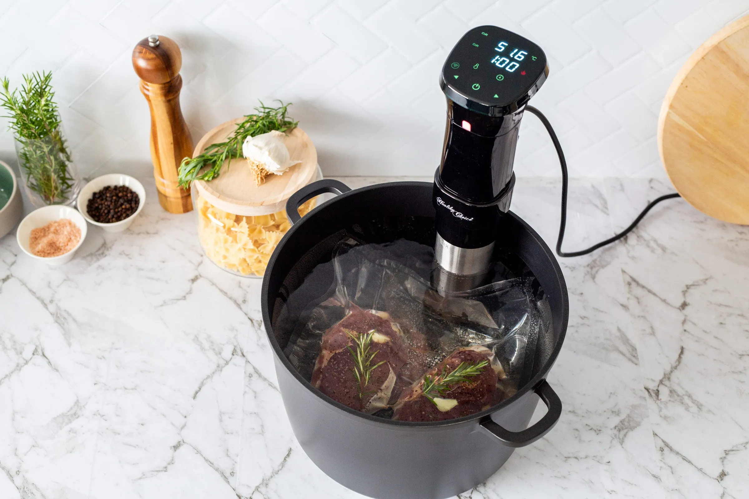 Sous Vide Precision Cooker with Touch Screen Display and WiFi App Control