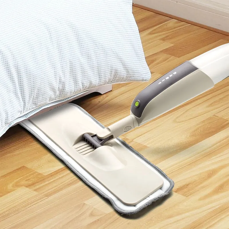 Spray Floor Mop with Reusable Microfiber Pads 360 Degree Handle Mop for Home Kitchen Laminate Wood Ceramic Tiles Floor Cleaning
