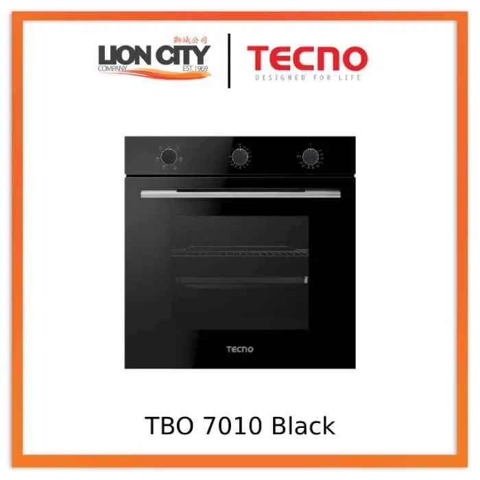 Tecno Uno TBO 7010 Built-In Oven Frame 73L, 10 Functions