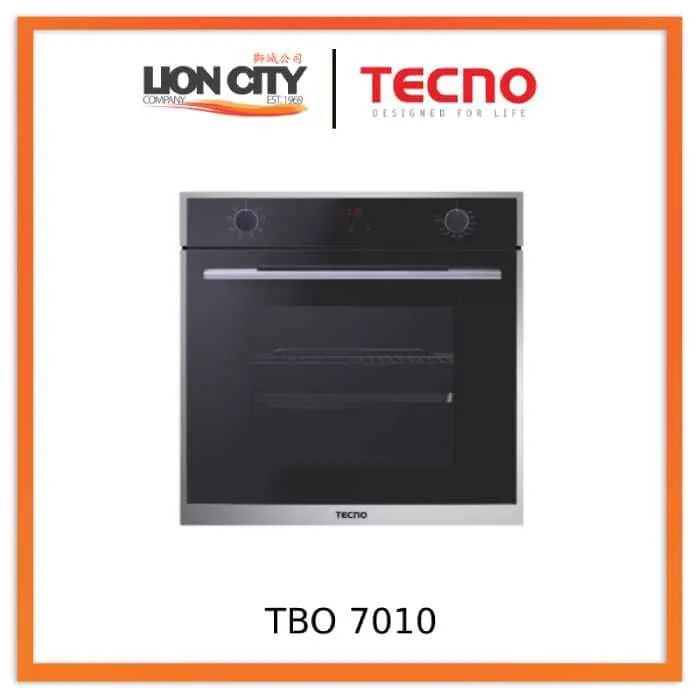 Tecno Uno TBO 7010 Built-In Oven Frame 73L, 10 Functions