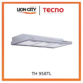 Tecno Uno TH 958 TL Slim Line Hood Stainless Steel 90cm, Twin Motor