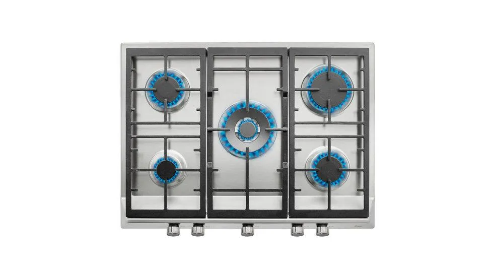 Teka EX 70.1 3G 70cm Built-in Gas Hob with 5 high efficiency burners and cast iron grills of butane gas