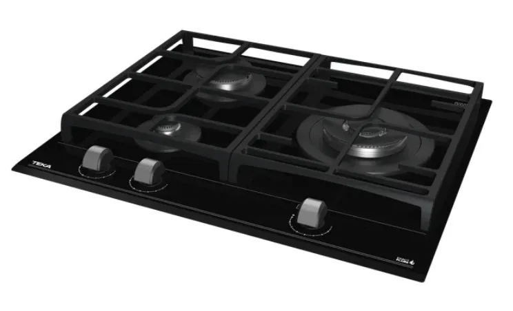 Teka GZC 63310 PUB/LPG  Gas on Glass Hob With Exactflame Function in 60 Cm of Butane Gas