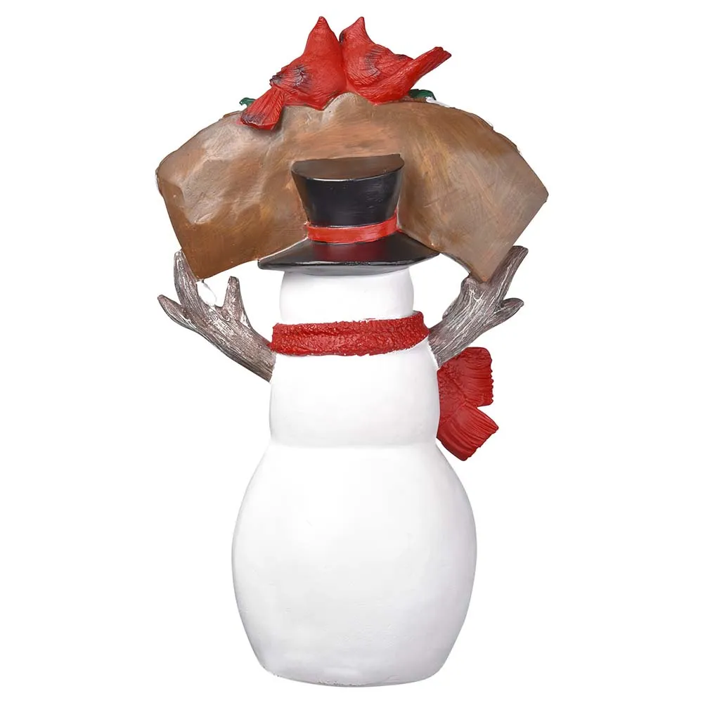 TheLAShop Christmas Figurine with LED Lights (Santa Snowman Optional)