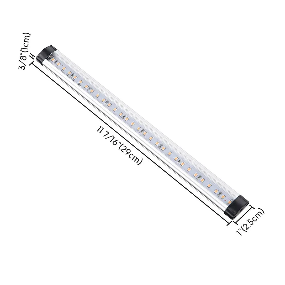 TheLAShop LED Under Cabinet Light Fixtures Bar Kit 3-Pack 11.5"