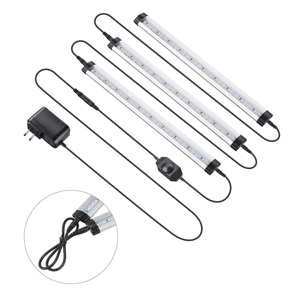 TheLAShop LED Under Cabinet Light Fixtures Bar Kit 3-Pack 11.5"