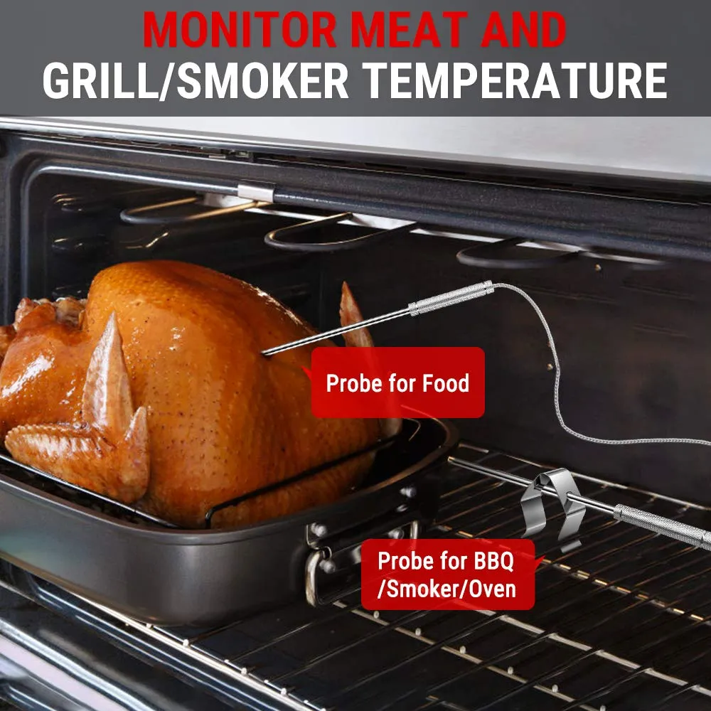 ThermoPro TP22S Digital Wireless Meat Thermometer for Grilling with Dual Probe