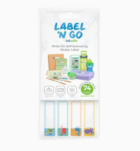 Totsafe Label N Go Write-On Self Laminating Stickers: Marine Theme