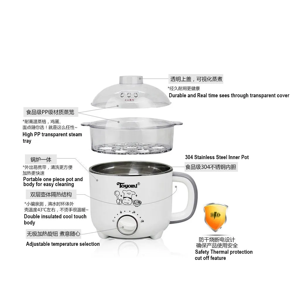 TOYOMI Multi Cooker with Steamer MC 606