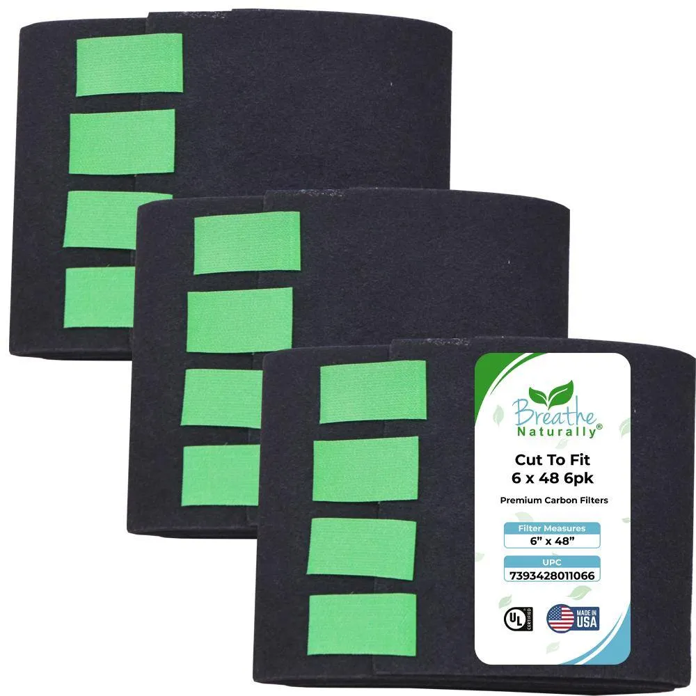 Universal Cut to Fit Replacement Carbon Pre-Filters - 6" x 48"
