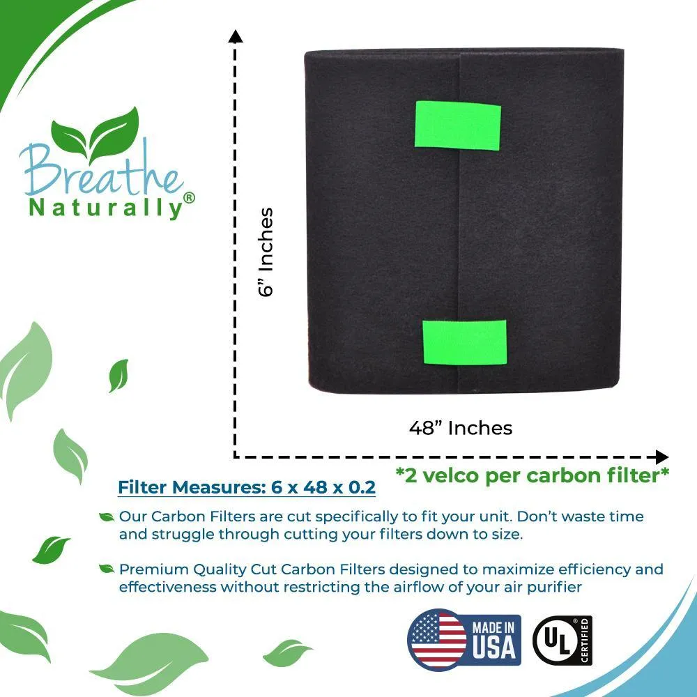 Universal Cut to Fit Replacement Carbon Pre-Filters - 6" x 48"