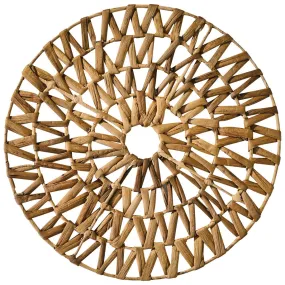 Water Hyacinth Mandela Charger Plate - Set of 4