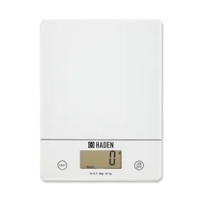 White Digital 5kg Slim Line Kitchen Scales