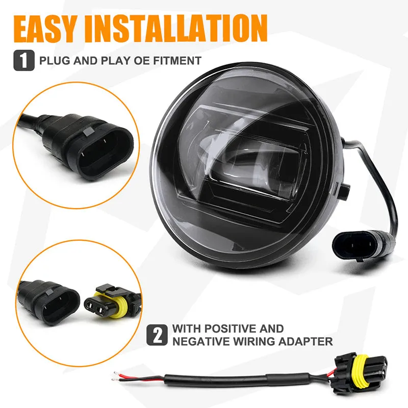 White/Yellow LED Fog Lights for 2005-2011 Toyota Tacoma