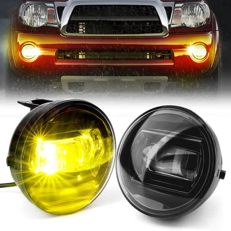 White/Yellow LED Fog Lights for 2005-2011 Toyota Tacoma