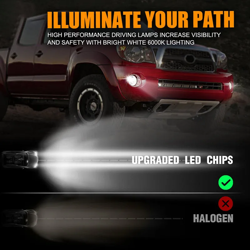 White/Yellow LED Fog Lights for 2005-2011 Toyota Tacoma