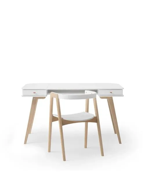 Wood desk 66 cm & armchair