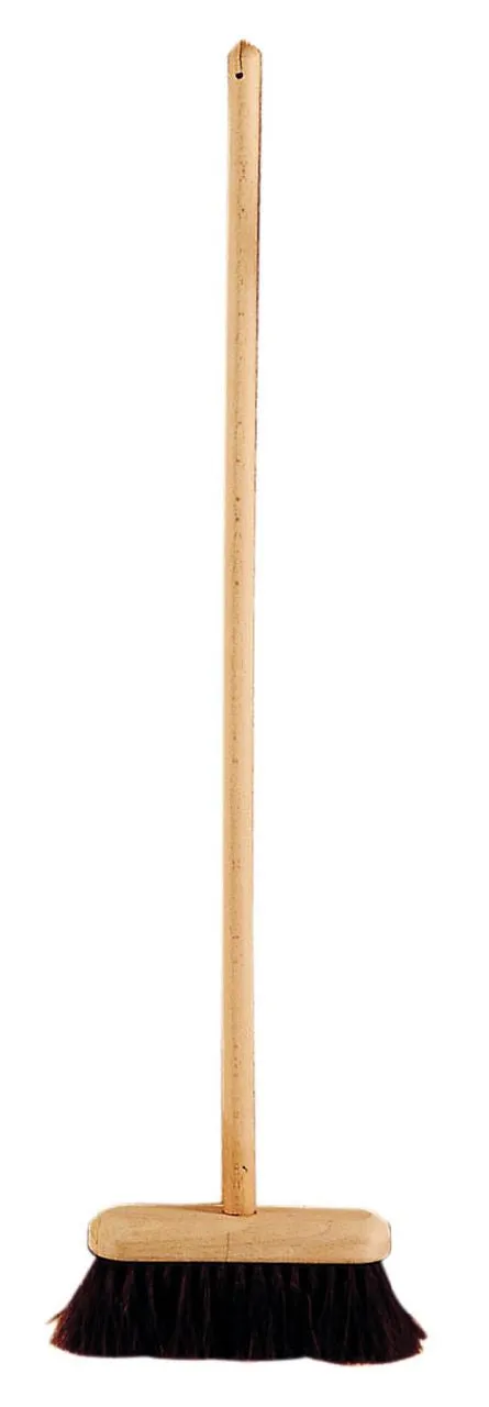 Wooden Broom with Horsehair