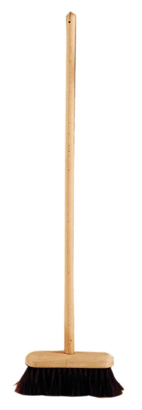 Wooden Broom with Horsehair
