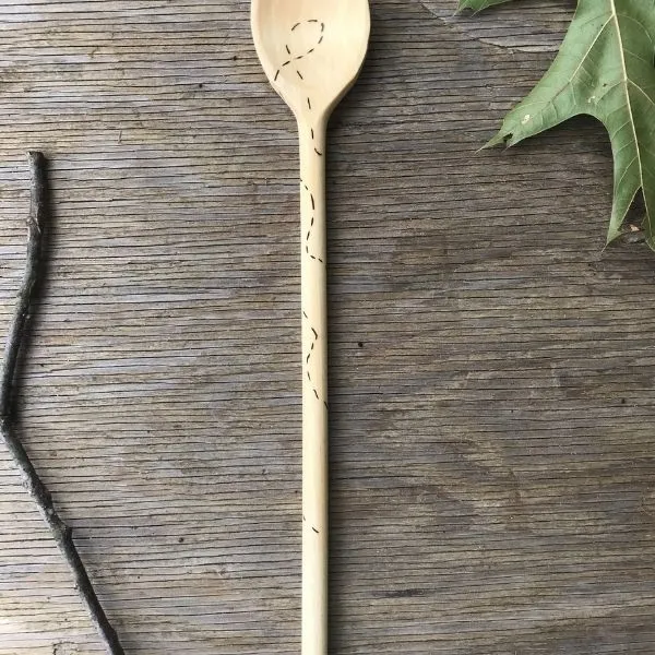 Wooden Cooking Spoon:  Bumblebee Be Happy