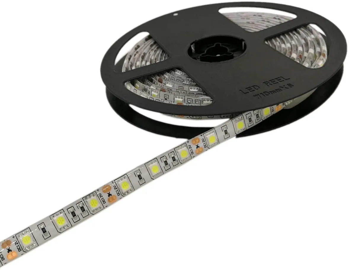 Yellow LED Strip 12V 5050 IP65 Waterproof 60LED/m 5 metre