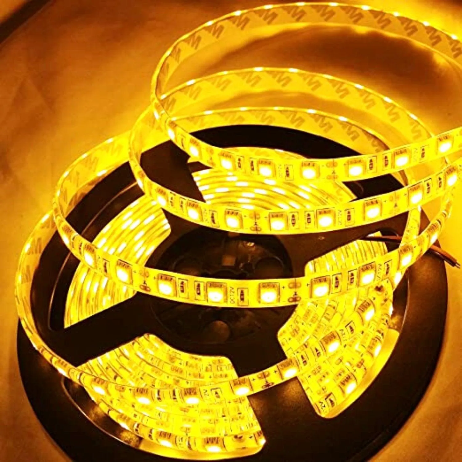 Yellow LED Strip 12V 5050 IP65 Waterproof 60LED/m 5 metre