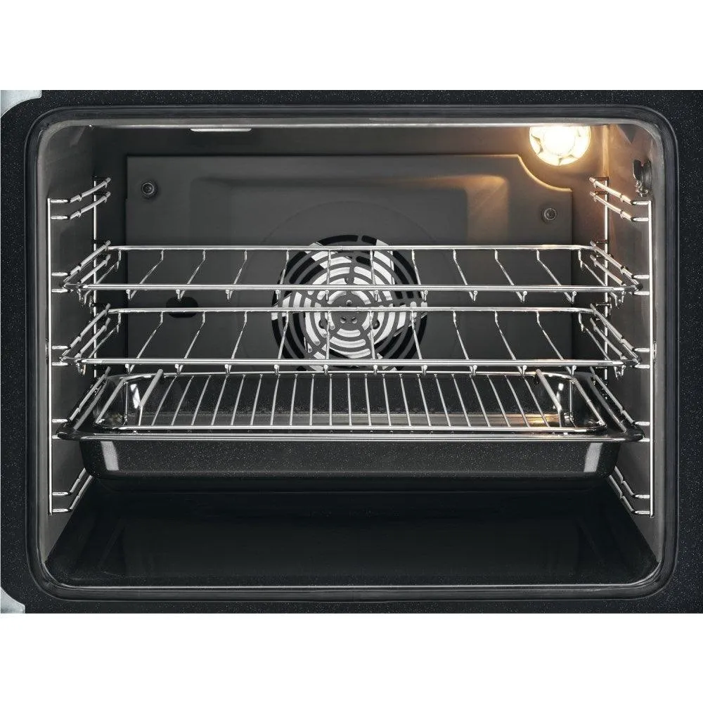 Zanussi 60cm Freestanding Double Oven Cooker With Ceramic Hob - Stainless Steel | ZCV66250XA