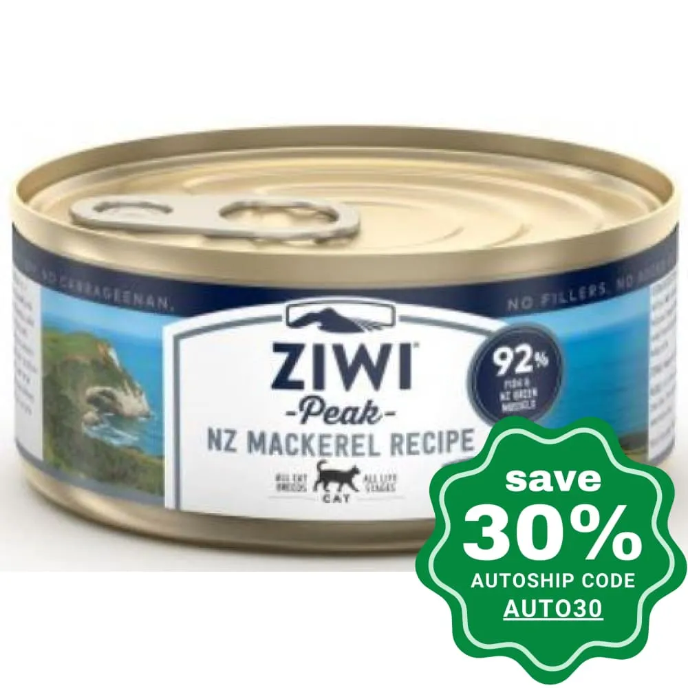 Ziwipeak - Moist MACKEREL Recipe Canned Cat Food - 85G (min. 24 cans)